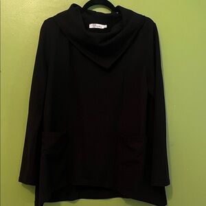 Aryeh Cowl Sweater with Patch Pockets